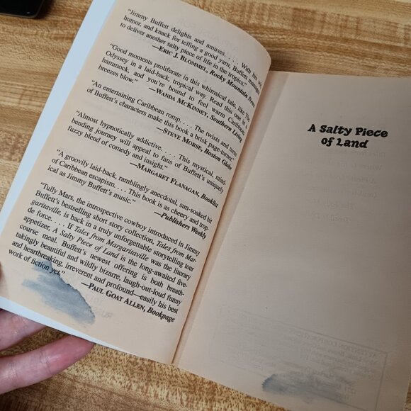 A Salty Piece of Land  Buffett, Jimmy  Mass Market Paperback Book  Used 2004 - Picture 7 of 10